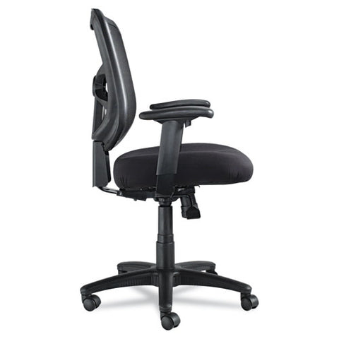 Alera Elusion Series Mesh Mid-back Swivel-tilt Chair, Supports Up To 275 Lbs, Black Seat-black Back, Black Base