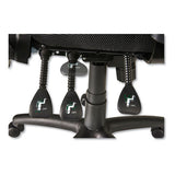 Alera Etros Series Mesh Mid-back Petite Multifunction Chair, Supports Up To 275 Lbs, Black Seat-black Back, Black Base