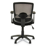 Alera Etros Series Mesh Mid-back Chair, Supports Up To 275 Lbs, Black Seat-black Back, Black Base