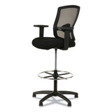Alera Etros Series Mesh Stool, 36.13" Seat Height, Supports Up To 275 Lbs, Black Seat-black Back, Black Base