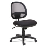 Alera Interval Series Swivel-tilt Mesh Chair, Supports Up To 275 Lbs, Black Seat-black Back, Black Base