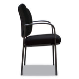Alera Iv Series Guest Chairs, 24.80'' X 22.83'' X 32.28'', Black Seat-black Back, Black Base, 2-carton