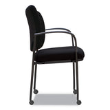 Alera Iv Series Guest Chairs, 24.80'' X 22.83'' X 32.28'', Black Seat-black Back, Black Base, 2-carton