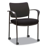 Alera Iv Series Guest Chairs, 24.80'' X 22.83'' X 32.28'', Black Seat-black Back, Black Base, 2-carton