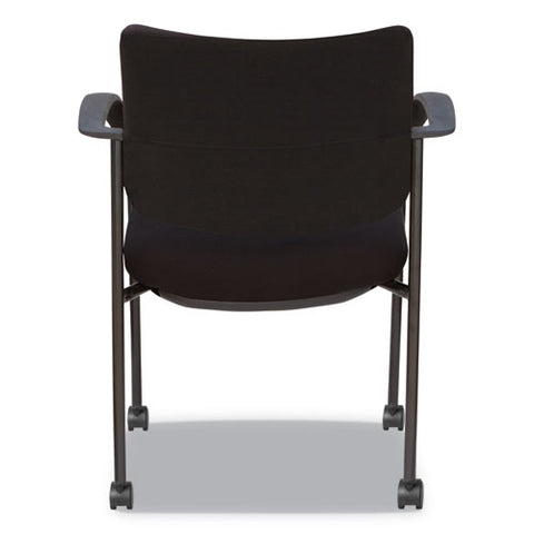 Alera Iv Series Guest Chairs, 24.80'' X 22.83'' X 32.28'', Black Seat-black Back, Black Base, 2-carton