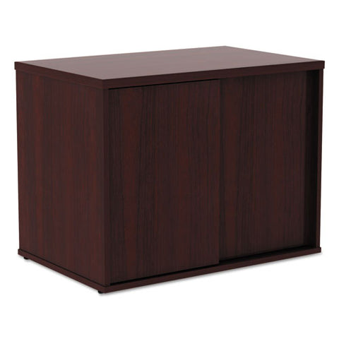Alera Open Office Low Storage Cab Cred, 29 1-2w X 19 1-8d X 22 7-8h, Mahogany