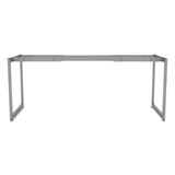 Alera Open Office Desk Series Adjustable O-leg Desk Base, 24" Deep, Silver