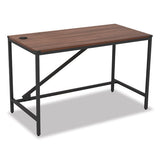 Industrial Series Table Desk, 47.25" X 23.63" X 29.5", Modern Walnut