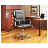 Alera Neratoli High-back Slim Profile Chair, Supports Up To 275 Lbs, Black Seat-black Back, Chrome Base