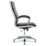 Alera Neratoli High-back Slim Profile Chair, Supports Up To 275 Lbs, Black Seat-black Back, Chrome Base