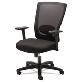 Alera Envy Series Mesh High-back Swivel-tilt Chair, Supports Up To 250 Lbs., Black Seat-black Back, Black Base