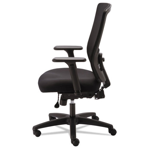 Alera Envy Series Mesh High-back Multifunction Chair, Supports Up To 250 Lbs., Black Seat-black Back, Black Base