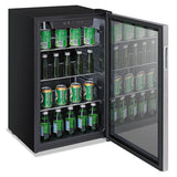 3.4 Cu. Ft. Beverage Cooler, Stainless Steel-black