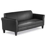 Alera Reception Lounge Furniture, 3-cushion Sofa, 77 X 31.5 X 32, Black