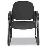 Alera Genaro Series Half-back Sled Base Guest Chair, 24.63" X 26.63" X 34", Black Seat-black Back, Black Base