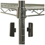 Nsf Certified Industrial 4-shelf Wire Shelving Kit, 36w X 24d X 72h, Silver