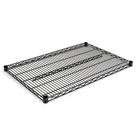 Industrial Wire Shelving Extra Wire Shelves, 36w X 24d, Black, 2 Shelves-carton