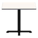 Alera Hospitality Series Single-column Bases, 28 1-2"h, 300lb Cap, Steel, Black