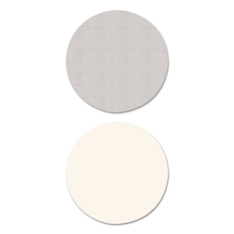 Reversible Laminate Table Top, Round, 35 3-8w X 35 3-8d, White-gray
