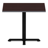 Reversible Laminate Table Top, Square, 35 3-8w X 35 3-8d, Medium Cherry-mahogany