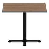 Reversible Laminate Table Top, Square, 35 3-8w X 35 3-8d, Espresso-walnut