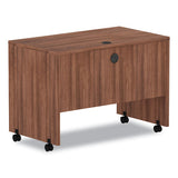 Alera Valencia Series Mobile Workstation Desk, 41.38" X 23.63" X 30", Modern Walnut
