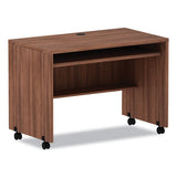Alera Valencia Series Mobile Workstation Desk, 41.38" X 23.63" X 30", Modern Walnut