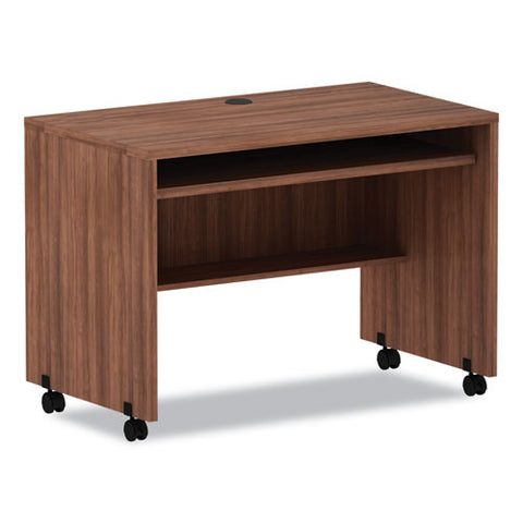 Alera Valencia Series Mobile Workstation Desk, 41.38" X 23.63" X 30", Modern Walnut