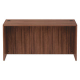 Alera Valencia Series Straight Front Desk Shell, 59.13" X 29.5" X 29.63", Modern Walnut