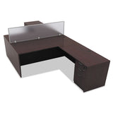 Alera Valencia Series Straight Front Desk Shell, 65" X 29.5" X 29.63", Mahogany