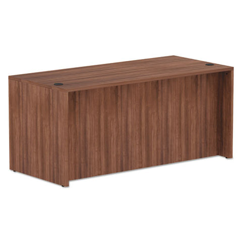 Alera Valencia Series Straight Front Desk Shell, 65" X 29.5" X 29.63", Modern Walnut