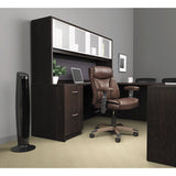 Alera Valencia Series Straight Front Desk Shell, 71" X 35.5" X 29.63", Espresso
