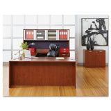 Alera Valencia Series Straight Front Desk Shell, 71" X 35.5" X 29.63", Medium Cherry