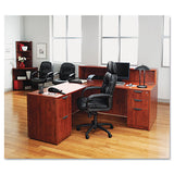 Alera Valencia Series Straight Front Desk Shell, 71" X 35.5" X 29.63", Medium Cherry