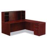 Alera Valencia Series Straight Front Desk Shell, 71" X 35.5" X 29.63", Mahogany