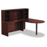 Alera Valencia Series Straight Front Desk Shell, 71" X 35.5" X 29.63", Mahogany