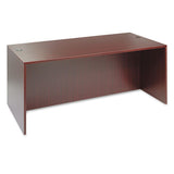 Alera Valencia Series Straight Front Desk Shell, 71" X 35.5" X 29.63", Mahogany