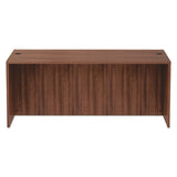 Alera Valencia Series Straight Front Desk Shell, 71" X 35.5" X 29.63", Modern Walnut