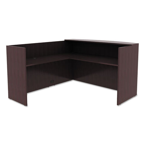 Alera Valencia Reversible Reception Return, 44 1-8w X 23 5-8d X 41 1-2h, Espresso