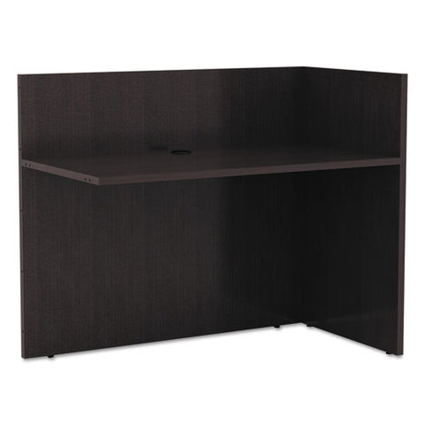 Alera Valencia Reversible Reception Return, 44 1-8w X 23 5-8d X 41 1-2h, Espresso