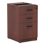 Alera Valencia Box-box-file Full Pedestal, 15.63w X 20.5d X 28.5h, Medium Cherry