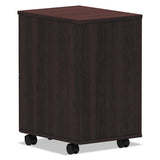 Alera Valencia Series Mobile File-file Pedestal, 15.38w X 20d X 26.63h, Mahogany