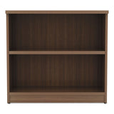 Alera Valencia Series Bookcase,two-shelf, 31 3-4w X 14d X 29 1-2h, Modern Walnut
