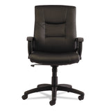 Alera Yr Series Executive High-back Swivel-tilt Bonded Leather Chair, Supports Up To 275 Lbs, Black Seat-back, Black Base