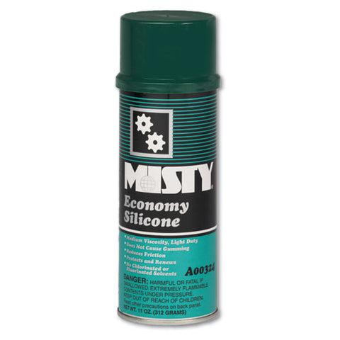 Economy Silicone Spray Lubricant, Aerosol Can, 11oz, 12-carton