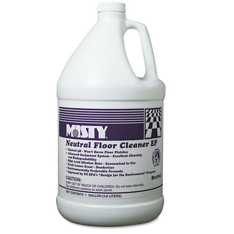 Neutral Floor Cleaner Ep, Lemon, 1 Gal Bottle, 4-carton