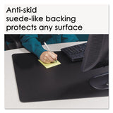 Rhinolin Ii Desk Pad With Antimicrobial Product Protection, 36 X 20, Black