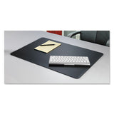 Rhinolin Ii Desk Pad With Antimicrobial Product Protection, 36 X 20, Black