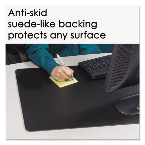 Rhinolin Ii Desk Pad With Antimicrobial Product Protection, 36 X 24, Black