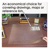Second Sight Clear Plastic Hinged Desk Protector, 25 1-2 X 21